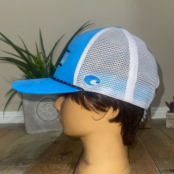 Costa Twill Trucker Traditions Hat Costa Blue/White One Size snap back - Picture 4 of 10